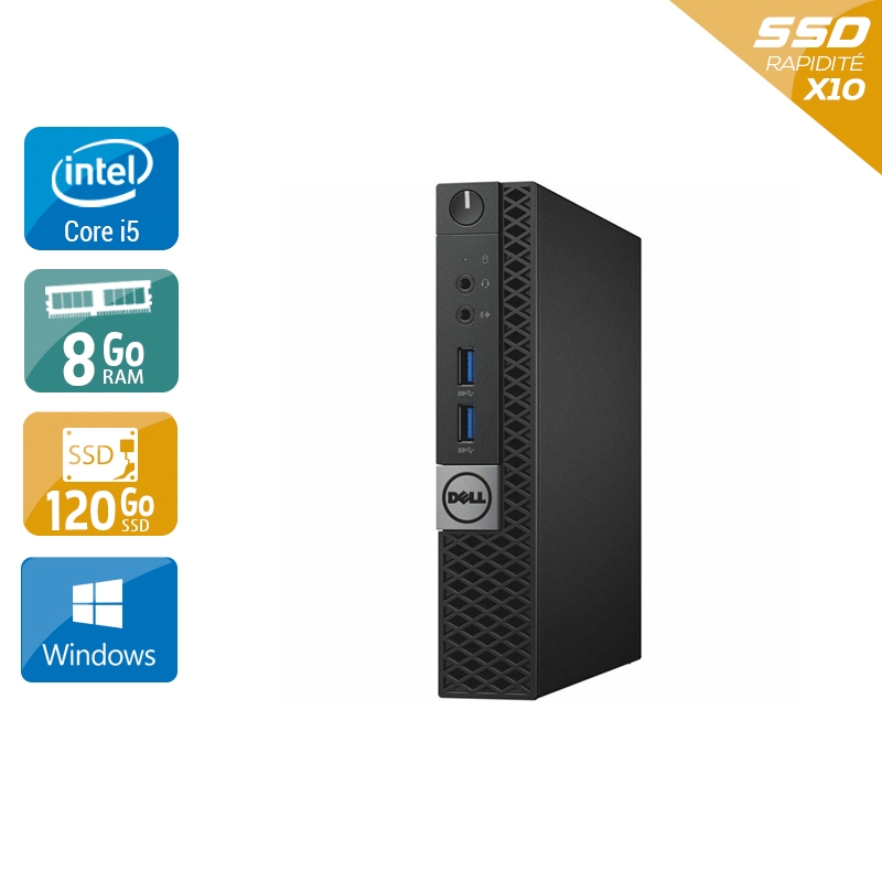 Acheter Dell Optiplex 7040 Tiny i5 Gen 6 - 8Go RAM 120Go SSD Windows 10 Bon étatOccasion certifiée reconditionnée Bon état - 190,83 € Dell Optiplex 7040 Tiny i5 Gen 6 - 8Go RAM 120Go SSD Windows 10 Bon étatOccasion certifiée reconditionnée Bon état - reconditionné disponible sur Kiatoo