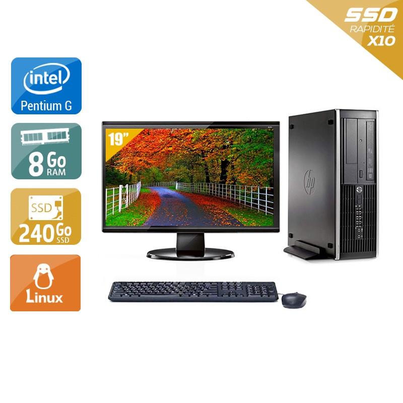 Acheter HP Compaq Pro 6300 SFF Pentium G Dual Core + Écran - 19'' 8Go RAM 240Go SSD Linux Très bon étatOccasion certifiée reconditionnée Bon état - 265,84 € HP Compaq Pro 6300 SFF Pentium G Dual Core + Écran - 19'' 8Go RAM 240Go SSD Linux Très bon étatOccasion certifiée reconditionnée Bon état - reconditionné disponible sur Kiatoo