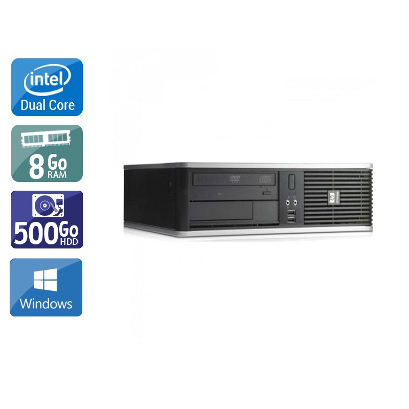 Acheter HP Compaq dc7900 SFF Dual Core - 8Go RAM 500Go HDD Windows 10 Bon étatOccasion certifiée reconditionnée Bon état - 190,83 € HP Compaq dc7900 SFF Dual Core - 8Go RAM 500Go HDD Windows 10 Bon étatOccasion certifiée reconditionnée Bon état - reconditionné disponible sur Kiatoo