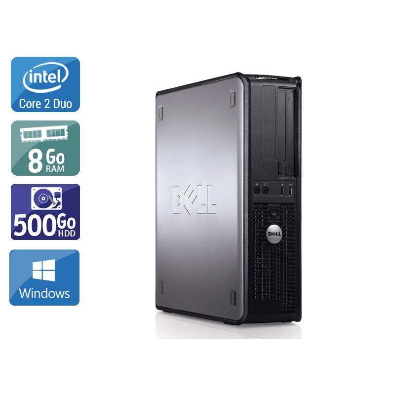 Acheter Dell Optiplex 780 Desktop Core 2 Duo - 8Go RAM 500Go HDD Windows 10 État correctOccasion certifiée reconditionnée Bon état - 165,83 € Dell Optiplex 780 Desktop Core 2 Duo - 8Go RAM 500Go HDD Windows 10 État correctOccasion certifiée reconditionnée Bon état - reconditionné disponible sur Kiatoo