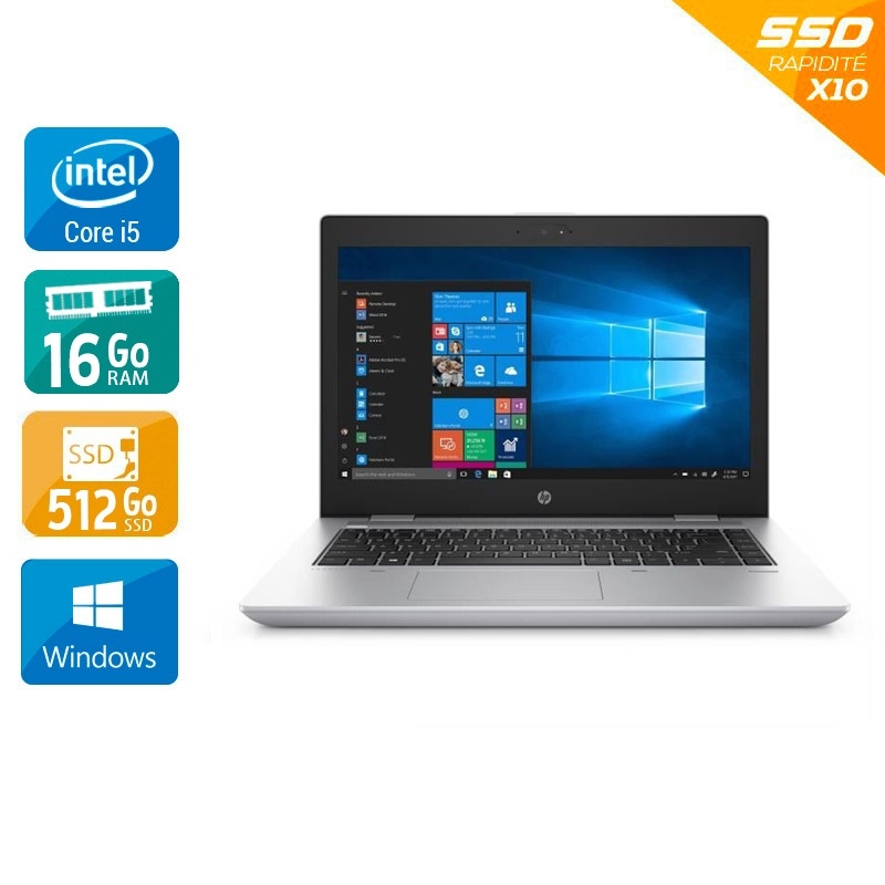HP ProBook 640 G4 14'' i5 Gen 7 - 16Go RAM 512Go SSD Windows 10  État correctOccasion certifiée reconditionnée Bon état -  reconditionné disponible sur Kiatoo