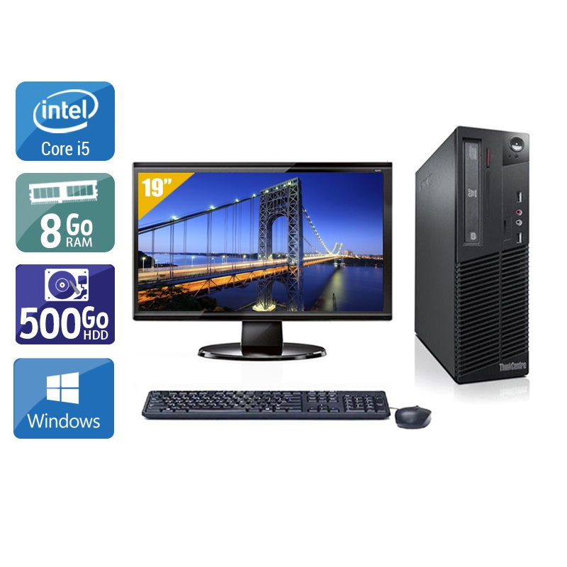 Acheter Lenovo ThinkCentre M72E SFF i5 + Écran - 19'' 8Go RAM 500Go HDD Windows 10 Bon étatOccasion certifiée reconditionnée Bon état - 224,17 € Lenovo ThinkCentre M72E SFF i5 + Écran - 19'' 8Go RAM 500Go HDD Windows 10 Bon étatOccasion certifiée reconditionnée Bon état - reconditionné disponible sur Kiatoo