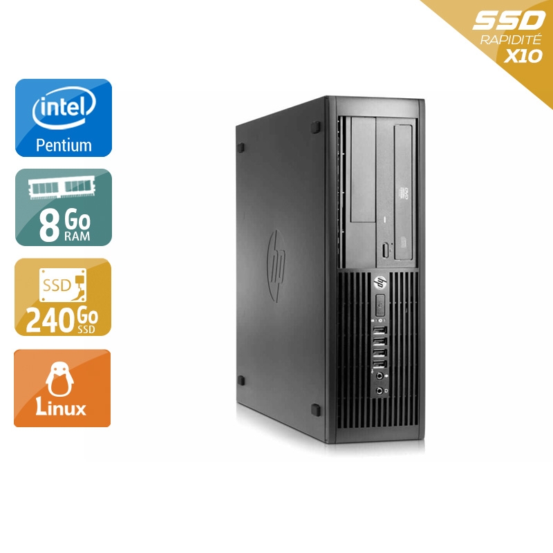 HP Compaq Pro 4300 SFF Pentium G Dual Core - 8Go RAM 240Go SSD Linux  État correctOccasion certifiée reconditionnée Bon état -  reconditionné disponible sur Kiatoo