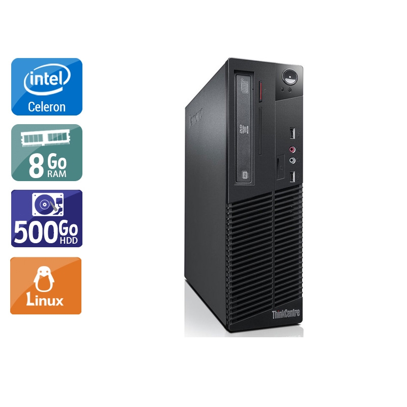 Lenovo ThinkCentre M82 SFF Celeron Dual Core - 8Go RAM 500Go HDD Linux  Très bon étatOccasion certifiée reconditionnée Bon état -  reconditionné disponible sur Kiatoo