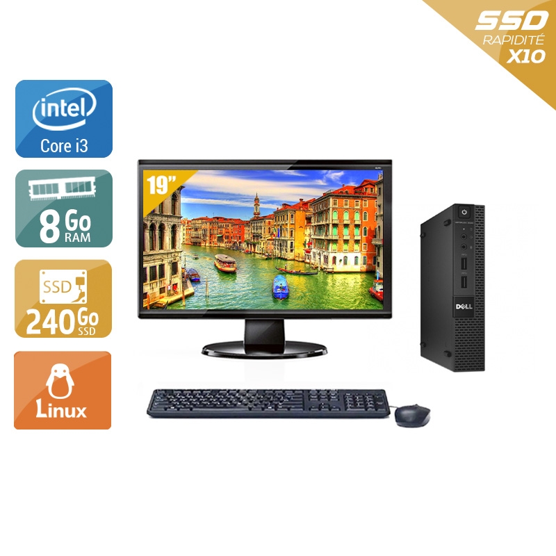 Acheter Dell Optiplex 3020M Micro i3 + Écran - 19'' 8Go RAM 240Go SSD Linux Bon étatOccasion certifiée reconditionnée Bon état - 224,17 € Dell Optiplex 3020M Micro i3 + Écran - 19'' 8Go RAM 240Go SSD Linux Bon étatOccasion certifiée reconditionnée Bon état - reconditionné disponible sur Kiatoo