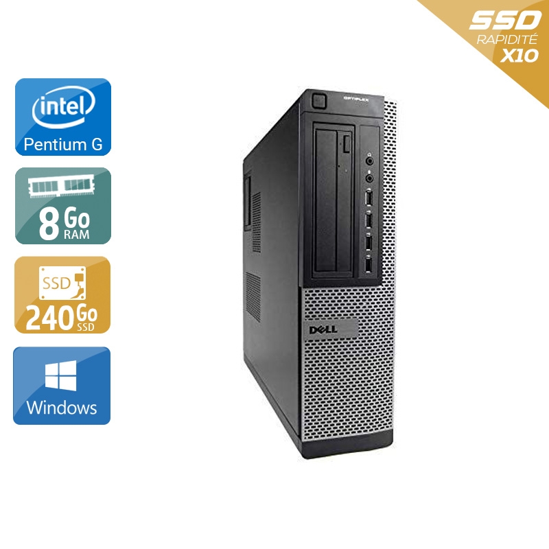 Dell Optiplex 7010 Desktop Pentium G Dual Core - 8Go RAM 240Go SSD Windows 10  Très bon étatOccasion certifiée reconditionnée Bon état -  reconditionné disponible sur Kiatoo