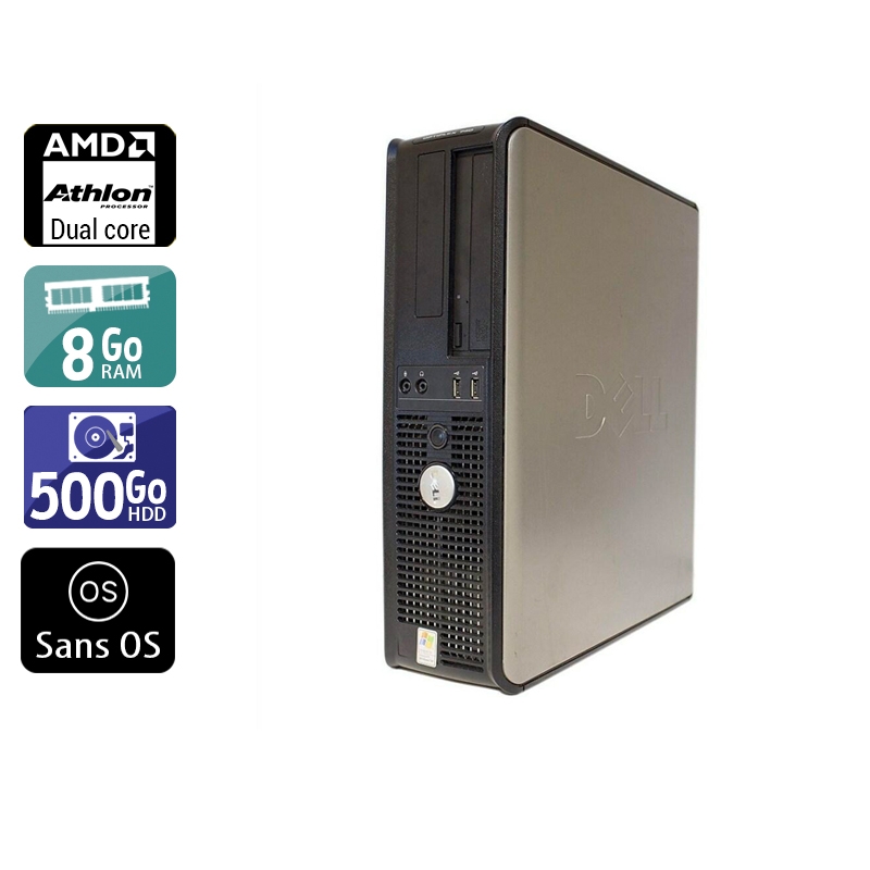 Acheter Dell Optiplex 740 Desktop AMD Athlon Dual Core - 8Go RAM 500Go HDD Sans OS Très bon étatOccasion certifiée reconditionnée Bon état - 232,50 € Dell Optiplex 740 Desktop AMD Athlon Dual Core - 8Go RAM 500Go HDD Sans OS Très bon étatOccasion certifiée reconditionnée Bon état - reconditionné disponible sur Kiatoo