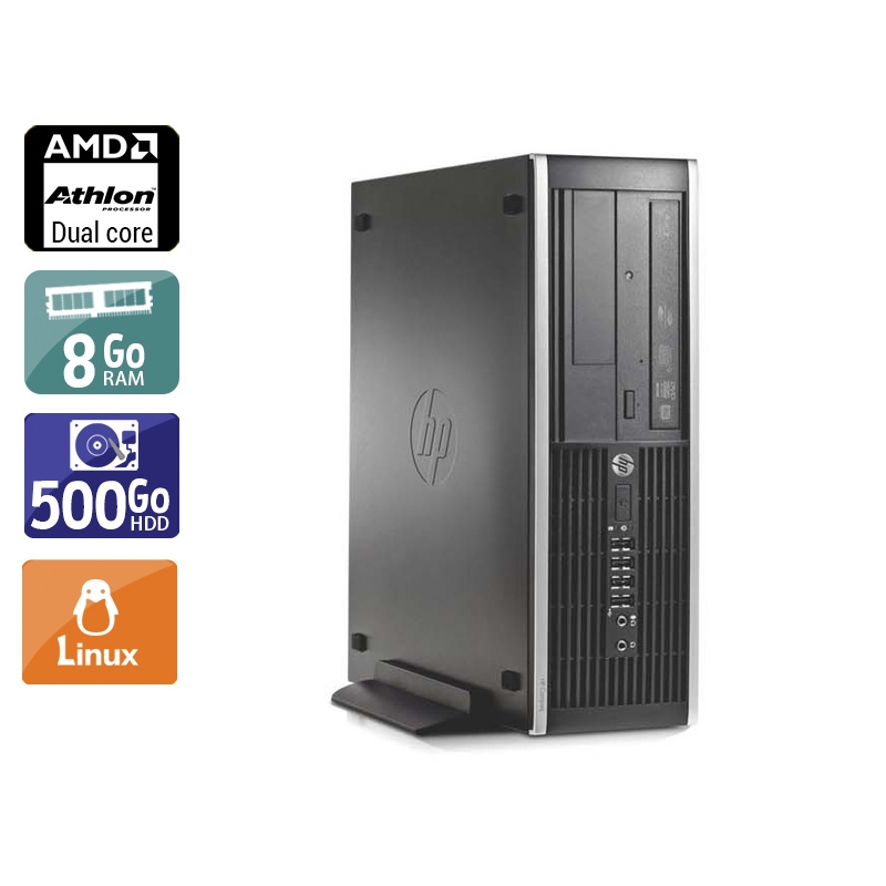 HP Compaq Pro 6005 SFF AMD Athlon Dual Core - 8Go RAM 500Go HDD Linux  Bon étatOccasion certifiée reconditionnée Bon état -  reconditionné disponible sur Kiatoo