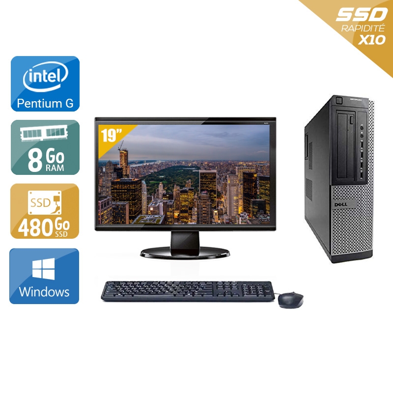 Acheter Dell Optiplex 790 Desktop Pentium G Dual Core + Écran - 19'' 8Go RAM 480Go SSD Windows 10 Bon étatOccasion certifiée reconditionnée Bon état - 265,83 € Dell Optiplex 790 Desktop Pentium G Dual Core + Écran - 19'' 8Go RAM 480Go SSD Windows 10 Bon étatOccasion certifiée reconditionnée Bon état - reconditionné disponible sur Kiatoo