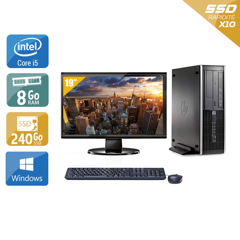 Acheter HP Compaq Pro 6200 SFF i5 + Écran - 19'' 8Go RAM 240Go SSD Windows 10 Bon étatOccasion certifiée reconditionnée Bon état - 224,17 € HP Compaq Pro 6200 SFF i5 + Écran - 19'' 8Go RAM 240Go SSD Windows 10 Bon étatOccasion certifiée reconditionnée Bon état - reconditionné disponible sur Kiatoo