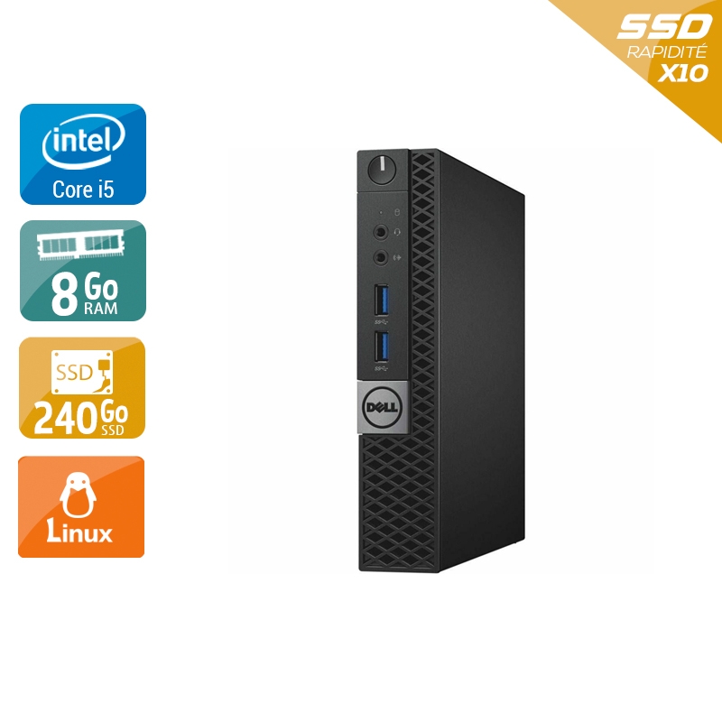 Acheter Dell Optiplex 7040 Tiny i5 Gen 6 - 8Go RAM 240Go SSD Linux État correctOccasion certifiée reconditionnée Bon état - 165,83 € Dell Optiplex 7040 Tiny i5 Gen 6 - 8Go RAM 240Go SSD Linux État correctOccasion certifiée reconditionnée Bon état - reconditionné disponible sur Kiatoo