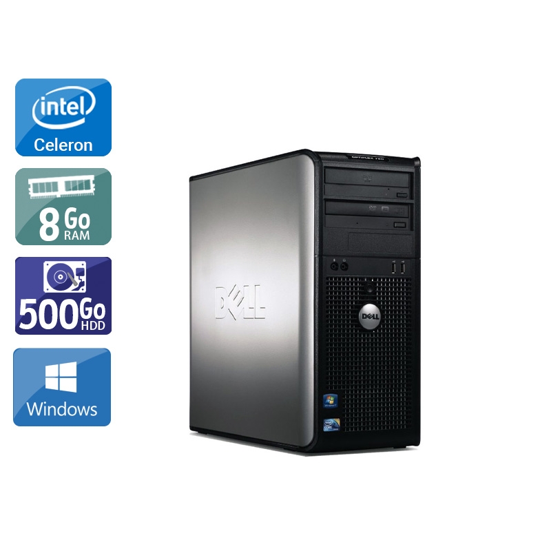 Dell Optiplex 780 Tower Celeron Dual Core - 8Go RAM 500Go HDD Windows 10  Bon étatOccasion certifiée reconditionnée Bon état -  reconditionné disponible sur Kiatoo