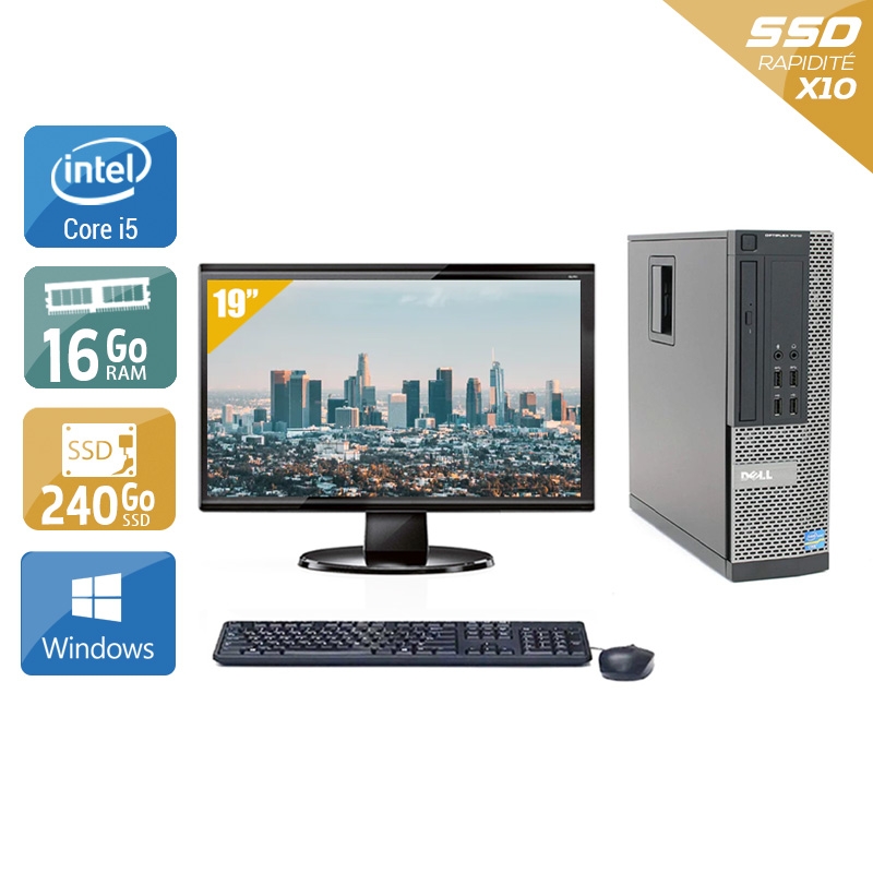 Acheter Dell Optiplex 9020 SFF i5 + Écran - 19'' 16Go RAM 240Go SSD Windows 10 Bon étatOccasion certifiée reconditionnée Bon état - 257,50 € Dell Optiplex 9020 SFF i5 + Écran - 19'' 16Go RAM 240Go SSD Windows 10 Bon étatOccasion certifiée reconditionnée Bon état - reconditionné disponible sur Kiatoo