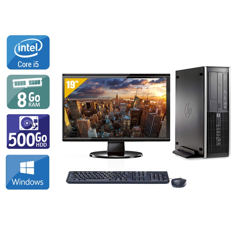 HP Compaq Pro 6200 SFF i5 + Écran - 19'' 8Go RAM 500Go HDD Windows 10  Bon étatOccasion certifiée reconditionnée Bon état -  reconditionné disponible sur Kiatoo