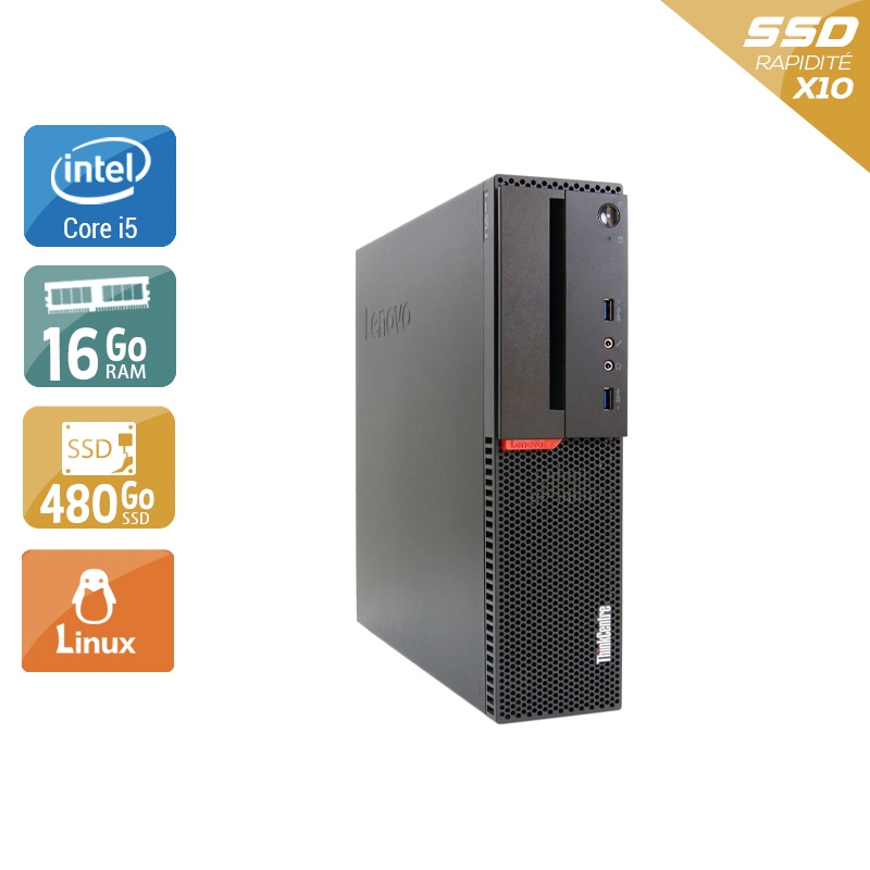 Acheter Lenovo ThinkCentre M900 SFF i5 Gen 6 - 16Go RAM 480Go SSD Linux Bon étatOccasion certifiée reconditionnée Bon état - 265,83 € Lenovo ThinkCentre M900 SFF i5 Gen 6 - 16Go RAM 480Go SSD Linux Bon étatOccasion certifiée reconditionnée Bon état - reconditionné disponible sur Kiatoo