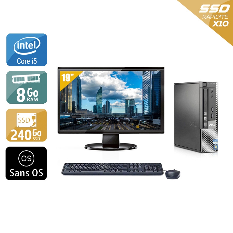 Acheter Dell Optiplex 790 USDT i5 + Écran - 19'' 8Go RAM 240Go SSD Sans OS Très bon étatOccasion certifiée reconditionnée Bon état - 265,84 € Dell Optiplex 790 USDT i5 + Écran - 19'' 8Go RAM 240Go SSD Sans OS Très bon étatOccasion certifiée reconditionnée Bon état - reconditionné disponible sur Kiatoo