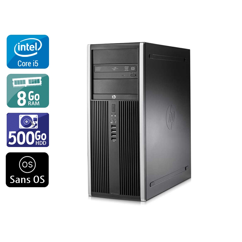 HP Compaq Elite 8100 Tower i5 - 8Go RAM 500Go HDD Sans OS  Très bon étatOccasion certifiée reconditionnée Bon état -  reconditionné disponible sur Kiatoo