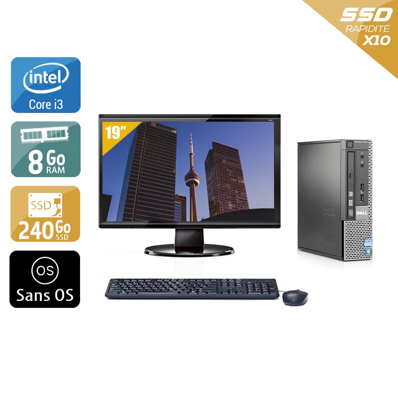 Acheter Dell Optiplex 7010 USDT i3 + Écran - 19'' 8Go RAM 240Go SSD Sans OS Bon étatOccasion certifiée reconditionnée Bon état - 224,17 € Dell Optiplex 7010 USDT i3 + Écran - 19'' 8Go RAM 240Go SSD Sans OS Bon étatOccasion certifiée reconditionnée Bon état - reconditionné disponible sur Kiatoo