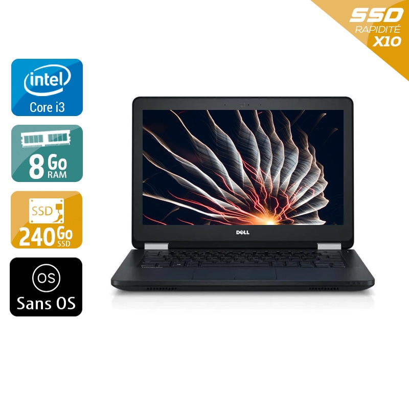 Acheter Dell Latitude E5270 12,5'' i3 Gen 6 - 8Go RAM 240Go SSD Sans OS Très bon étatOccasion certifiée reconditionnée Bon état - 232,50 € Dell Latitude E5270 12,5'' i3 Gen 6 - 8Go RAM 240Go SSD Sans OS Très bon étatOccasion certifiée reconditionnée Bon état - reconditionné disponible sur Kiatoo