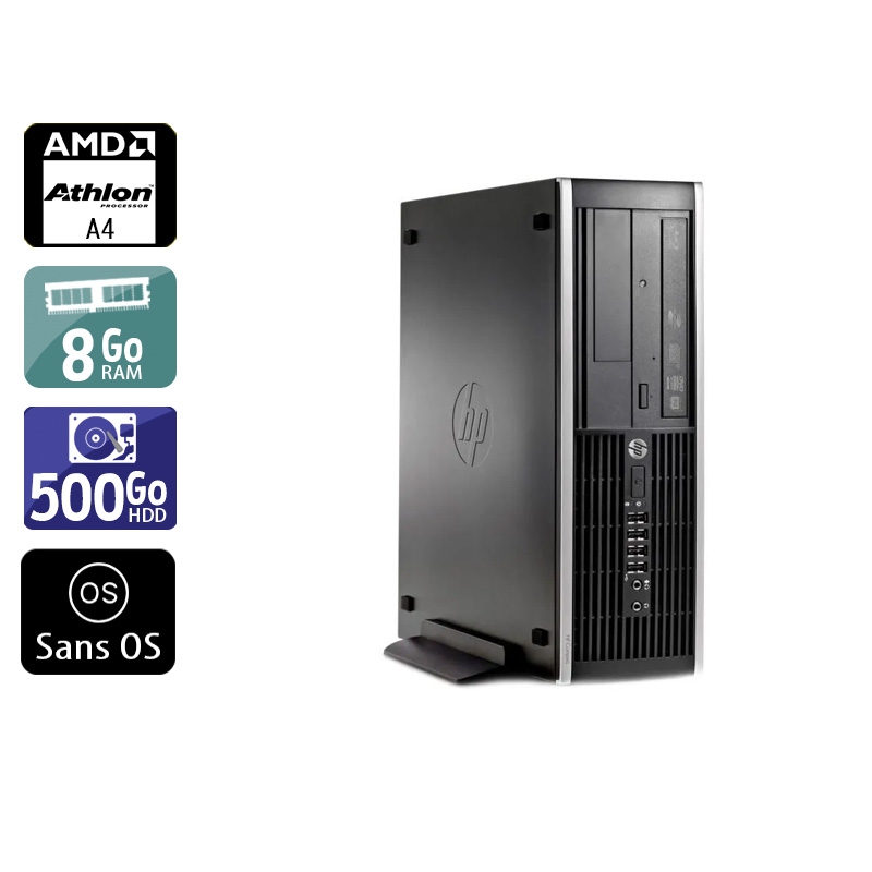 Acheter HP Compaq Pro 6305 SFF AMD A4 - 8Go RAM 500Go HDD Sans OS Bon étatOccasion certifiée reconditionnée Bon état - 190,83 € HP Compaq Pro 6305 SFF AMD A4 - 8Go RAM 500Go HDD Sans OS Bon étatOccasion certifiée reconditionnée Bon état - reconditionné disponible sur Kiatoo