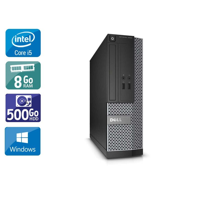 Dell Optiplex 3020 SFF i5 - 8Go RAM 500Go HDD Windows 10  Très bon étatOccasion certifiée reconditionnée Bon état -  reconditionné disponible sur Kiatoo