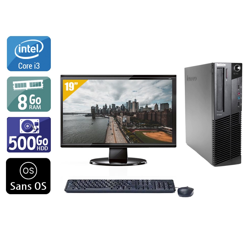 Acheter Lenovo ThinkCentre M92 SFF i3 + Écran - 19'' 8Go RAM 500Go HDD Sans OS Bon étatOccasion certifiée reconditionnée Bon état - 224,17 € Lenovo ThinkCentre M92 SFF i3 + Écran - 19'' 8Go RAM 500Go HDD Sans OS Bon étatOccasion certifiée reconditionnée Bon état - reconditionné disponible sur Kiatoo