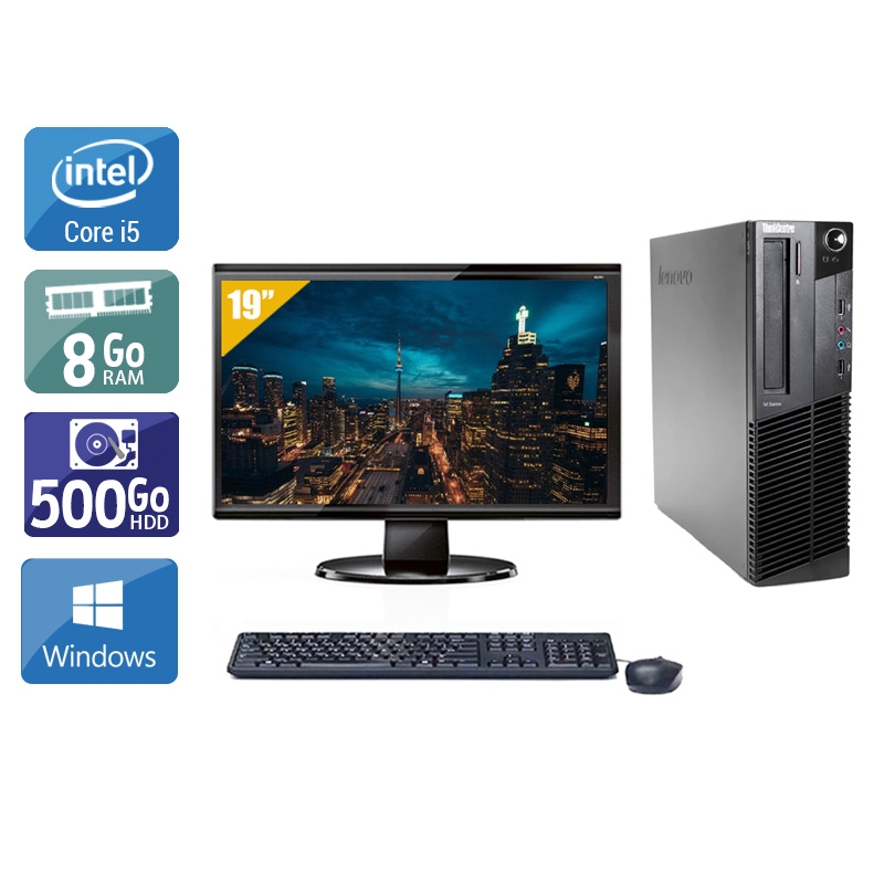 Acheter Lenovo ThinkCentre M92 SFF i5 + Écran - 19'' 8Go RAM 500Go HDD Windows 10 Bon étatOccasion certifiée reconditionnée Bon état - 224,17 € Lenovo ThinkCentre M92 SFF i5 + Écran - 19'' 8Go RAM 500Go HDD Windows 10 Bon étatOccasion certifiée reconditionnée Bon état - reconditionné disponible sur Kiatoo