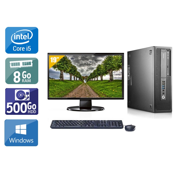 Acheter HP EliteDesk 800 G1 SFF i5 + Écran - 19'' 8Go RAM 500Go HDD Windows 10 État correctOccasion certifiée reconditionnée Bon état - 199,17 € HP EliteDesk 800 G1 SFF i5 + Écran - 19'' 8Go RAM 500Go HDD Windows 10 État correctOccasion certifiée reconditionnée Bon état - reconditionné disponible sur Kiatoo