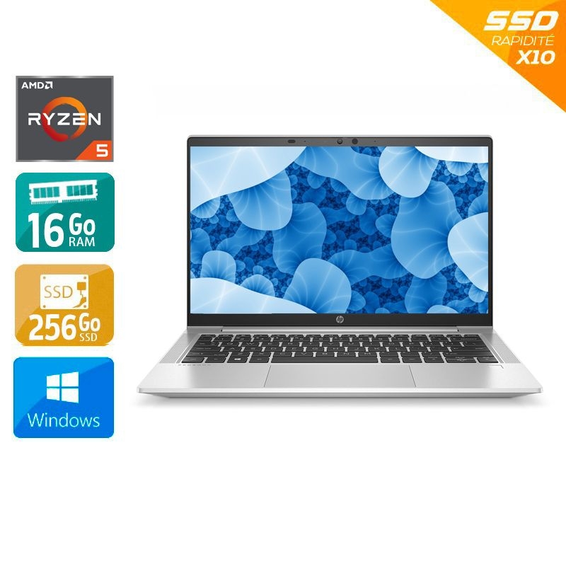 HP ProBook 635 Aero G8 13,3'' AMD Ryzen 5 - 16Go RAM 256Go SSD Windows 11  État correctOccasion certifiée reconditionnée Bon état -  reconditionné disponible sur Kiatoo