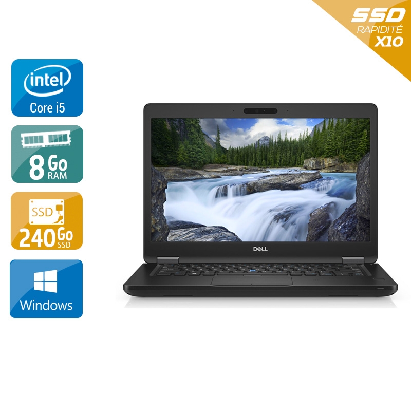 Dell Latitude 5490 14'' i5 Gen 7 - 8Go RAM 240Go SSD Windows 10  État correctOccasion certifiée reconditionnée Bon état -  reconditionné disponible sur Kiatoo