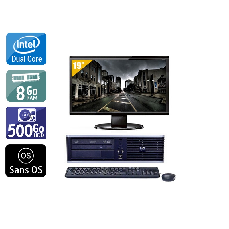 Acheter HP Compaq dc7900 SFF Dual Core + Écran - 19'' 8Go RAM 500Go HDD Sans OS Bon étatOccasion certifiée reconditionnée Bon état - 224,17 € HP Compaq dc7900 SFF Dual Core + Écran - 19'' 8Go RAM 500Go HDD Sans OS Bon étatOccasion certifiée reconditionnée Bon état - reconditionné disponible sur Kiatoo