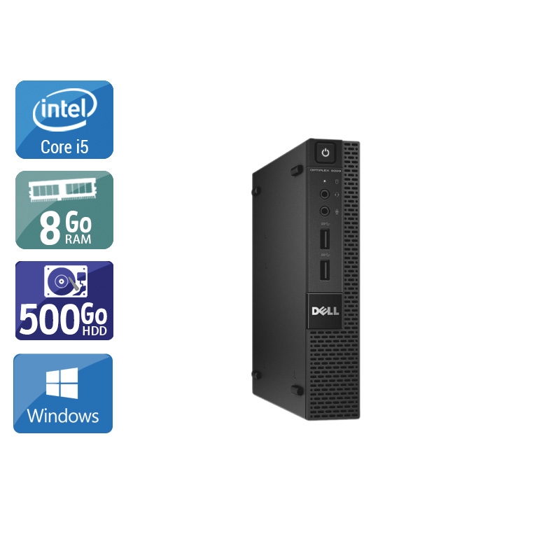 Dell Optiplex 9020M USDT i5 - 8Go RAM 500Go HDD Windows 10  Très bon étatOccasion certifiée reconditionnée Bon état -  reconditionné disponible sur Kiatoo