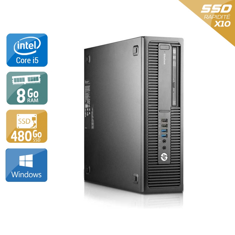 HP EliteDesk 800 G2 SFF i5 Gen 6 - 8Go RAM 480Go SSD Windows 10  Bon étatOccasion certifiée reconditionnée Bon état -  reconditionné disponible sur Kiatoo
