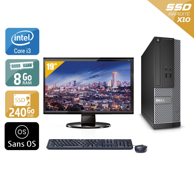 Acheter Dell Optiplex 3010 SFF i3 + Écran - 19'' 8Go RAM 240Go SSD Sans OS Très bon étatOccasion certifiée reconditionnée Bon état - 265,84 € Dell Optiplex 3010 SFF i3 + Écran - 19'' 8Go RAM 240Go SSD Sans OS Très bon étatOccasion certifiée reconditionnée Bon état - reconditionné disponible sur Kiatoo