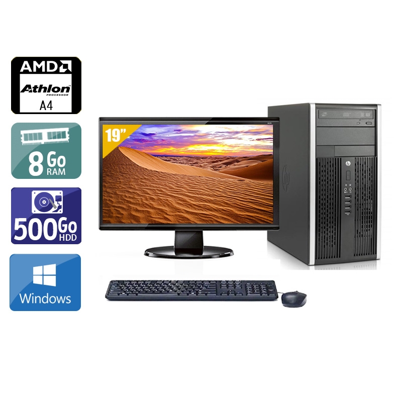 Acheter HP Compaq Pro 6305 Tower AMD A4 + Écran - 19'' 8Go RAM 500Go HDD Windows 10 Bon étatOccasion certifiée reconditionnée Bon état - 224,17 € HP Compaq Pro 6305 Tower AMD A4 + Écran - 19'' 8Go RAM 500Go HDD Windows 10 Bon étatOccasion certifiée reconditionnée Bon état - reconditionné disponible sur Kiatoo