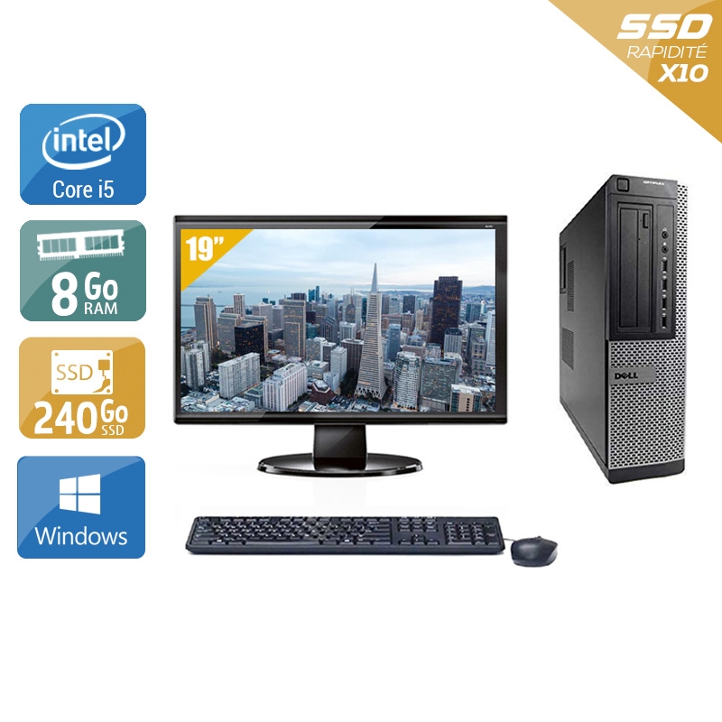 Acheter Dell Optiplex 9010 Desktop i5 + Écran - 19'' 8Go RAM 240Go SSD Windows 10 Très bon étatOccasion certifiée reconditionnée Bon état - 265,84 € Dell Optiplex 9010 Desktop i5 + Écran - 19'' 8Go RAM 240Go SSD Windows 10 Très bon étatOccasion certifiée reconditionnée Bon état - reconditionné disponible sur Kiatoo