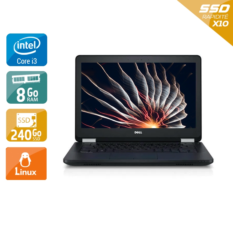 Dell Latitude E5270 12,5'' i3 Gen 6 - 8Go RAM 240Go SSD Linux  Bon étatOccasion certifiée reconditionnée Bon état -  reconditionné disponible sur Kiatoo