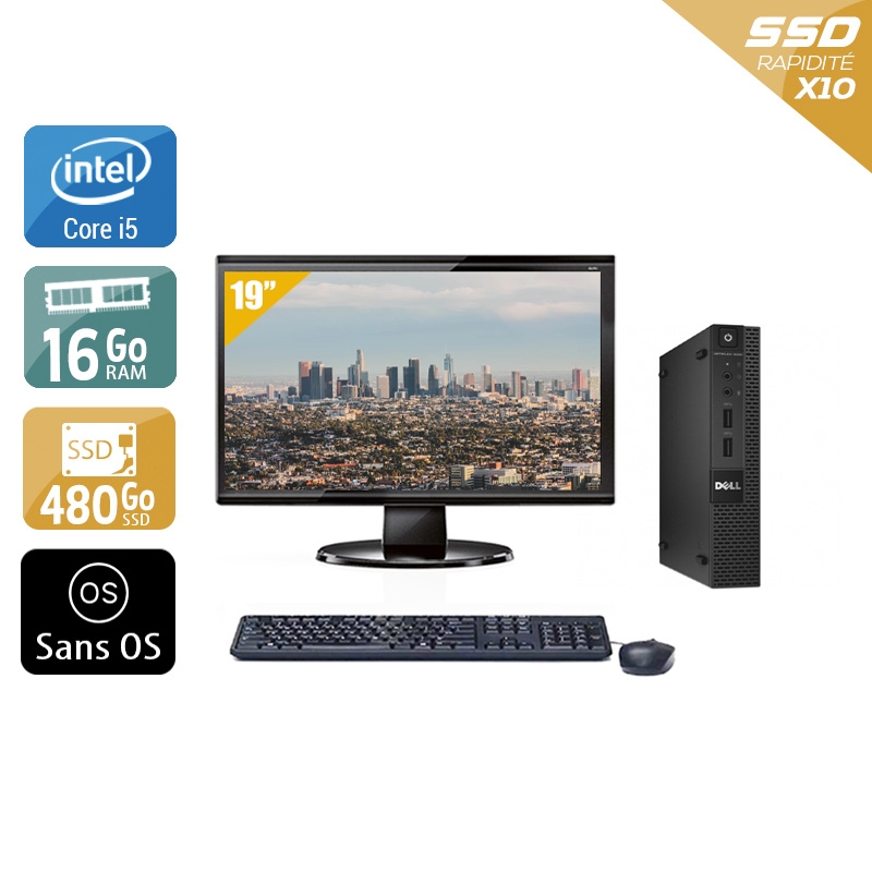 Acheter Dell Optiplex 9020M USDT i5 + Écran - 19'' 16Go RAM 480Go SSD Sans OS Très bon étatOccasion certifiée reconditionnée Bon état - 340,84 € Dell Optiplex 9020M USDT i5 + Écran - 19'' 16Go RAM 480Go SSD Sans OS Très bon étatOccasion certifiée reconditionnée Bon état - reconditionné disponible sur Kiatoo