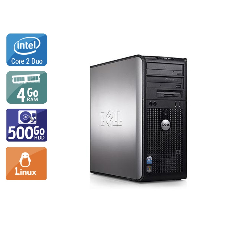 Dell Optiplex 360 Tower Core 2 Duo - 4Go RAM 500Go HDD Linux  Très bon étatOccasion certifiée reconditionnée Bon état -  reconditionné disponible sur Kiatoo