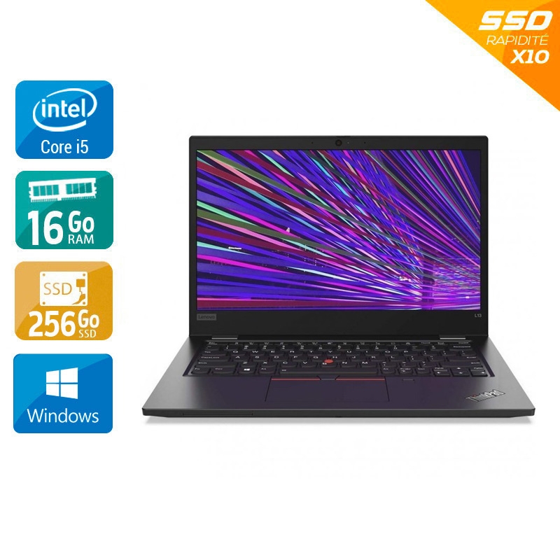 Acheter Lenovo ThinkPad L13 Gen 2 13,2'' i5 Gen 11 - 16Go RAM 256Go SSD Windows 11 Pro - Etat du Produit : Bon état Bon étatOccasion certifiée reconditionnée Bon état - 349,17 € Lenovo ThinkPad L13 Gen 2 13,2'' i5 Gen 11 - 16Go RAM 256Go SSD Windows 11 Pro - Etat du Produit : Bon état Bon étatOccasion certifiée reconditionnée Bon état - reconditionné disponible sur Kiatoo