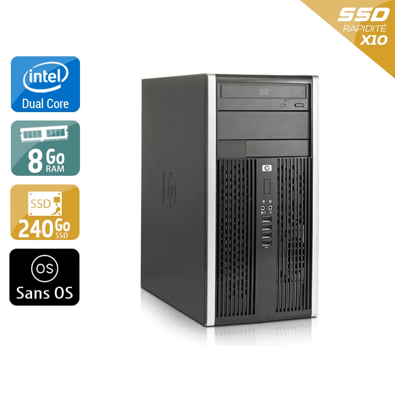 Acheter HP Compaq Pro 6000 Tower Dual Core - 8Go RAM 240Go SSD Sans OS État correctOccasion certifiée reconditionnée Bon état - 165,83 € HP Compaq Pro 6000 Tower Dual Core - 8Go RAM 240Go SSD Sans OS État correctOccasion certifiée reconditionnée Bon état - reconditionné disponible sur Kiatoo