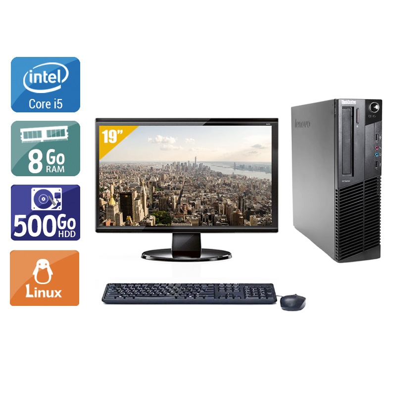 Acheter Lenovo ThinkCentre M91 SFF i5 + Écran - 19'' 8Go RAM 500Go HDD Linux Bon étatOccasion certifiée reconditionnée Bon état - 224,17 € Lenovo ThinkCentre M91 SFF i5 + Écran - 19'' 8Go RAM 500Go HDD Linux Bon étatOccasion certifiée reconditionnée Bon état - reconditionné disponible sur Kiatoo