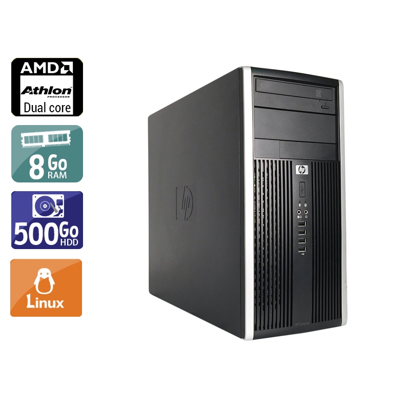 Acheter HP Compaq Pro 6005 Tower AMD Athlon Dual Core - 8Go RAM 500Go HDD Linux État correctOccasion certifiée reconditionnée Bon état - 165,83 € HP Compaq Pro 6005 Tower AMD Athlon Dual Core - 8Go RAM 500Go HDD Linux État correctOccasion certifiée reconditionnée Bon état - reconditionné disponible sur Kiatoo