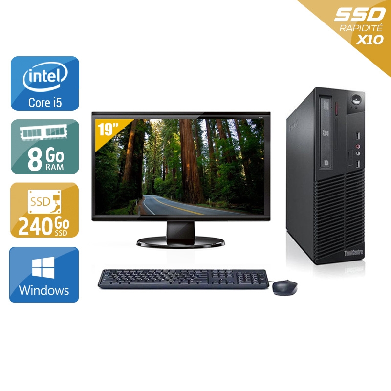 Acheter Lenovo ThinkCentre M71 SFF i5 + Écran - 19'' 8Go RAM 240Go SSD Windows 10 Bon étatOccasion certifiée reconditionnée Bon état - 224,17 € Lenovo ThinkCentre M71 SFF i5 + Écran - 19'' 8Go RAM 240Go SSD Windows 10 Bon étatOccasion certifiée reconditionnée Bon état - reconditionné disponible sur Kiatoo