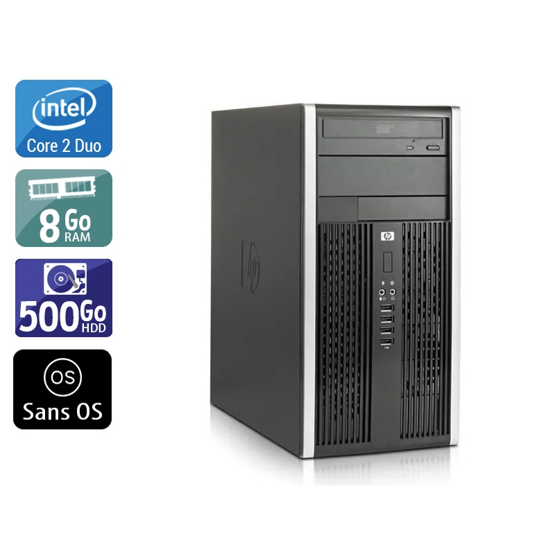 HP Compaq Pro 6000 Tower Core 2 Duo - 8Go RAM 500Go HDD Sans OS  Très bon étatOccasion certifiée reconditionnée Bon état -  reconditionné disponible sur Kiatoo