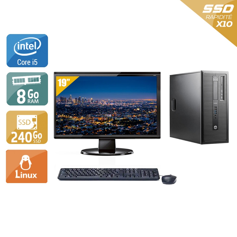 Acheter HP ProDesk 600 G1 Tower i5 + Écran - 19'' 8Go RAM 240Go SSD Linux Bon étatOccasion certifiée reconditionnée Bon état - 224,17 € HP ProDesk 600 G1 Tower i5 + Écran - 19'' 8Go RAM 240Go SSD Linux Bon étatOccasion certifiée reconditionnée Bon état - reconditionné disponible sur Kiatoo