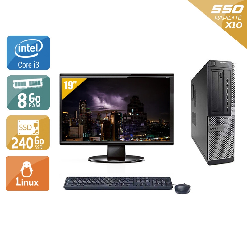 Acheter Dell Optiplex 990 Desktop i3 + Écran - 19'' 8Go RAM 240Go SSD Linux Bon étatOccasion certifiée reconditionnée Bon état - 224,17 € Dell Optiplex 990 Desktop i3 + Écran - 19'' 8Go RAM 240Go SSD Linux Bon étatOccasion certifiée reconditionnée Bon état - reconditionné disponible sur Kiatoo