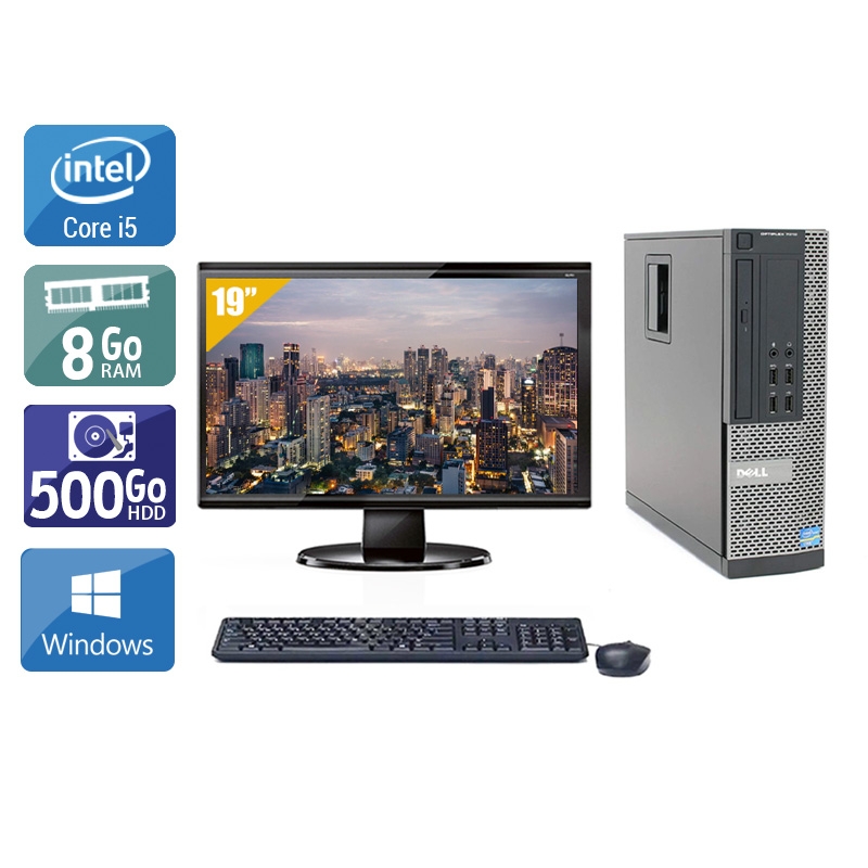 Dell Optiplex 990 SFF i5 + Écran - 19'' 8Go RAM 500Go HDD Windows 10  Bon étatOccasion certifiée reconditionnée Bon état -  reconditionné disponible sur Kiatoo
