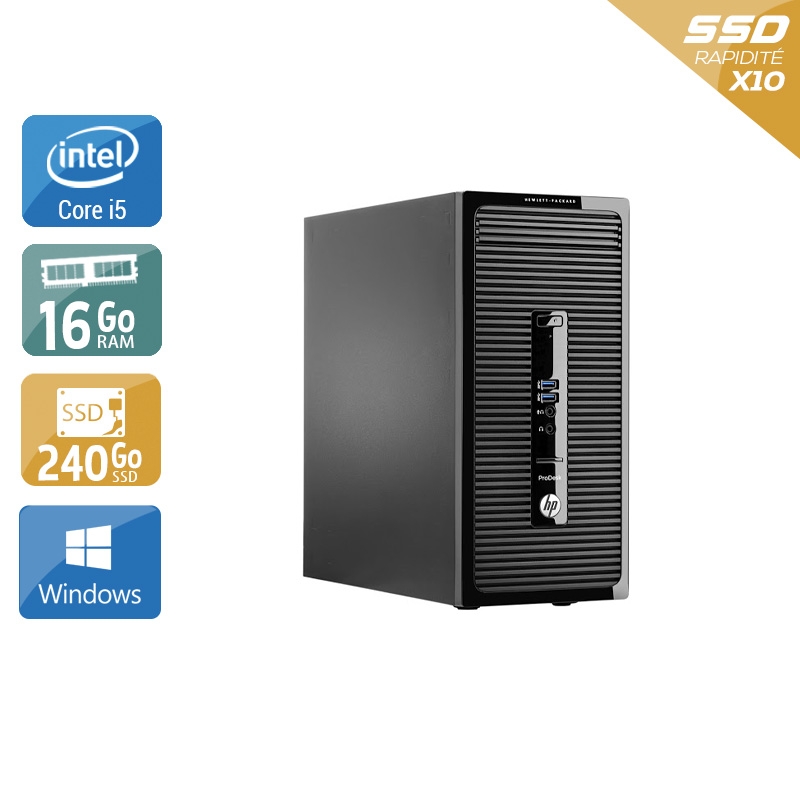 Acheter HP ProDesk 490 G2 Tower i5 - 16Go RAM 240Go SSD Windows 10 Très bon étatOccasion certifiée reconditionnée Bon état - 265,84 € HP ProDesk 490 G2 Tower i5 - 16Go RAM 240Go SSD Windows 10 Très bon étatOccasion certifiée reconditionnée Bon état - reconditionné disponible sur Kiatoo