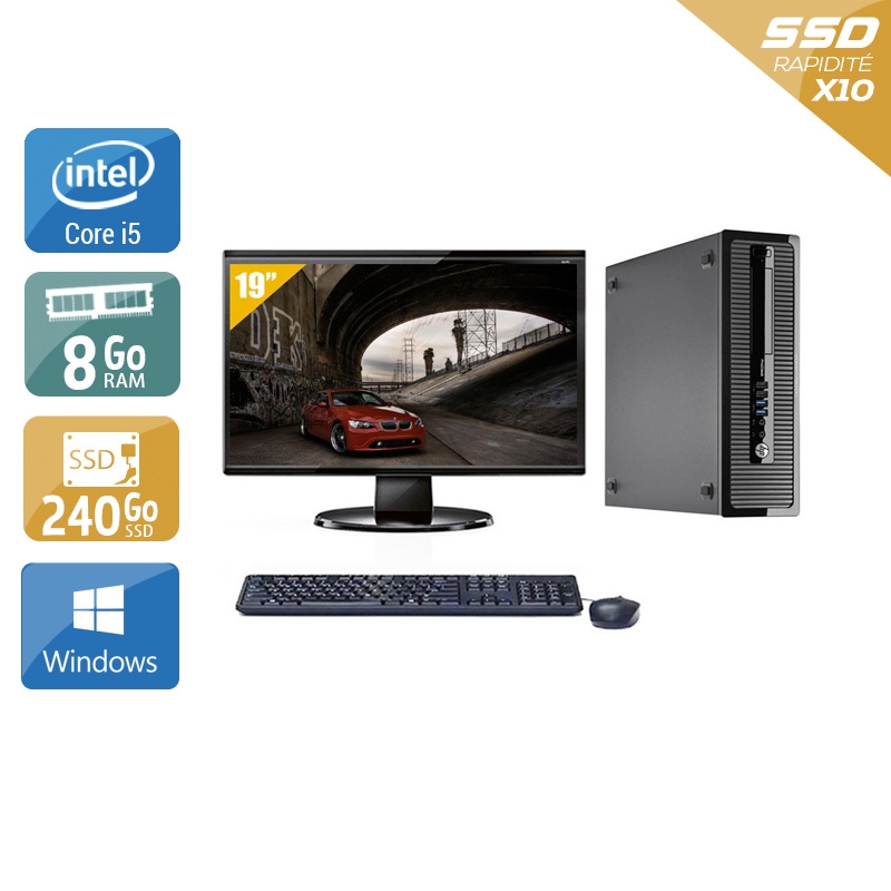 Acheter HP ProDesk 400 G1 SFF i5 + Écran - 19'' 8Go RAM 240Go SSD Windows 10 Très bon étatOccasion certifiée reconditionnée Bon état - 265,84 € HP ProDesk 400 G1 SFF i5 + Écran - 19'' 8Go RAM 240Go SSD Windows 10 Très bon étatOccasion certifiée reconditionnée Bon état - reconditionné disponible sur Kiatoo